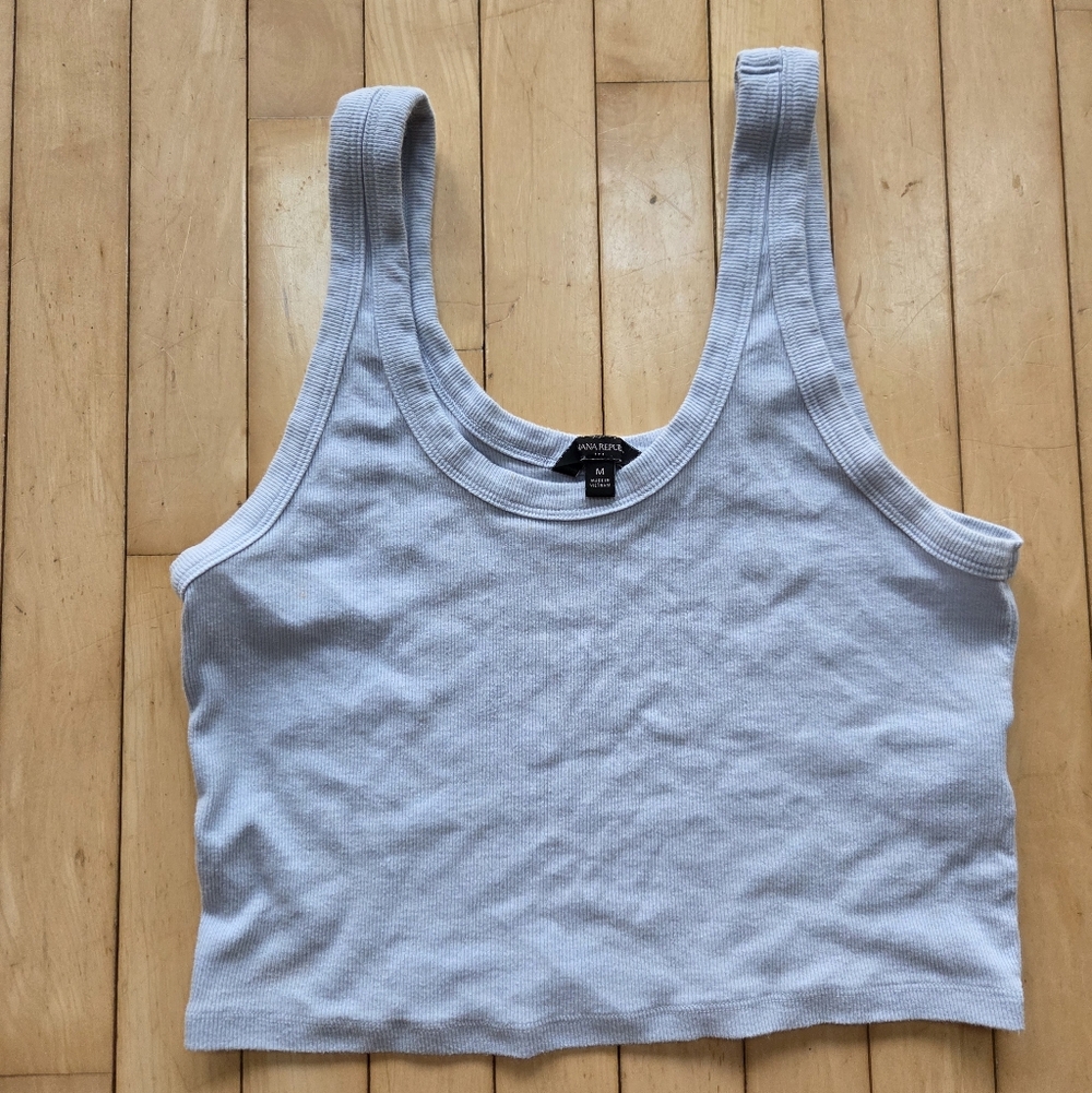 Banana Republic Light Blue Ribbed Tank